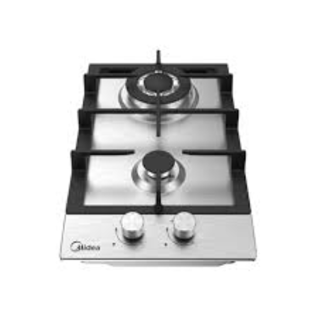 MIDEA 30SB005-30CM Gas Hob, Stainless Steel Panel, Enamled Pan Support